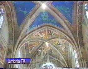 Crollo della Volta Assisi in diretta (Umbria TV)