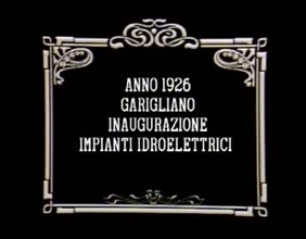 Anno 1926 Garigliano innaugurazione impianti idroelettrici