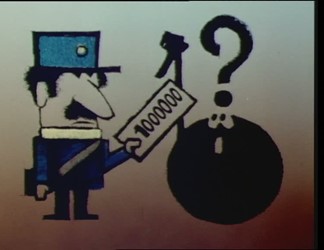 Electric cartoons - ... and always at the head of everyone is ... saving energy