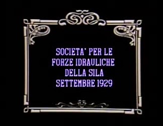 Società per le forze idrauliche della Sila Settembre 1929 - Dopolavoro - Cantieri e vita nell'altipiano Silano
