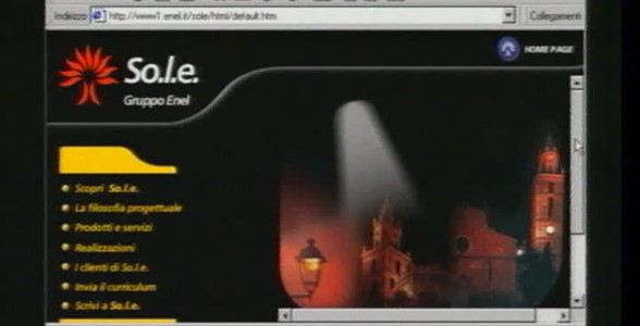 So.l.e. - Schermate sito internet