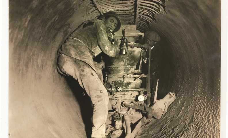 Galleria ferrata in costruzione